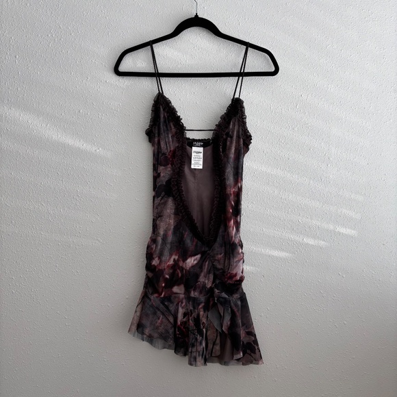 Jaded London Black and Purple Mini Dress - Picture 3 of 8